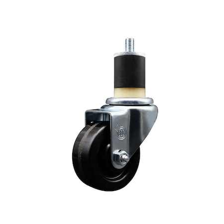 Service Caster 3'' SS Phenolic Wheel Swivel 1-7/8'' Expanding Stem Caster SCC-SSEX20S314-PHS-178